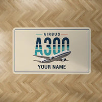 Thumbnail for Airbus A300F4-203 - Original + Name - Rectangle Carpet - Beige