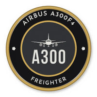 Thumbnail for Airbus A300F4-203 Patches - Circle - Black Gold