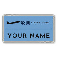Thumbnail for Airbus A300F4-203 Patches - Rectangle + Name - Sky Navy