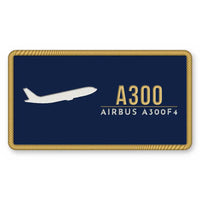 Thumbnail for Airbus A300F4-203 Patches - Rectangle - Navy Gold