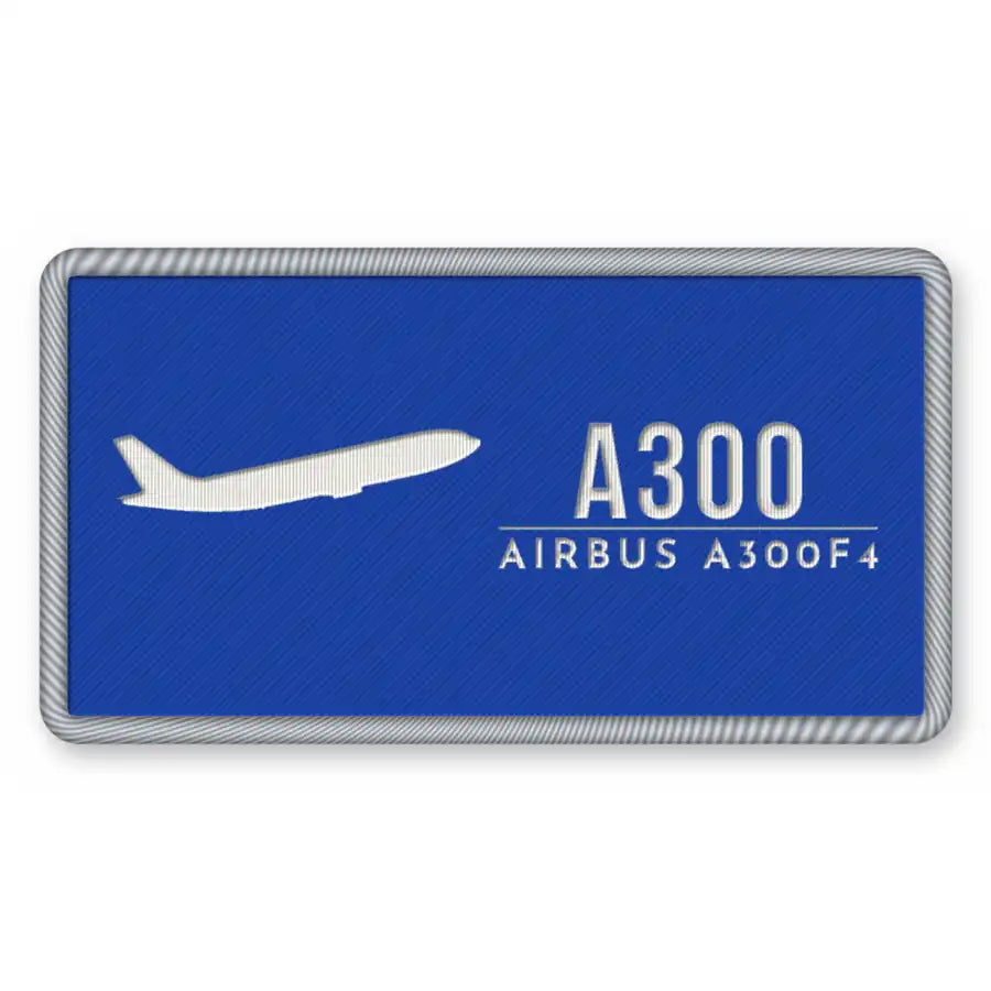 Airbus A300F4-203 Patches - Rectangle - Royal White
