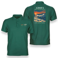 Thumbnail for Airbus A300F4-203 - Poster - Double-Side Polo - Green