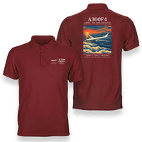 Thumbnail for Airbus A300F4-203 - Poster - Double-Side Polo - Red
