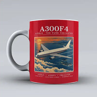 Thumbnail for Airbus A300F4-203 - Poster - Mug - Red
