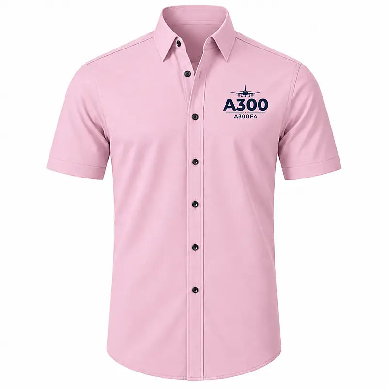 Airbus A300F4-203 - Short Sleeve Shirt - Heritage - Pink