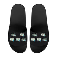 Thumbnail for Airbus A300F4-203 - Slippers - Sport - Cartoon Pattern - Black