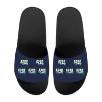 Thumbnail for Airbus A300F4-203 - Slippers - Sport - Cartoon Pattern - Navy Blue