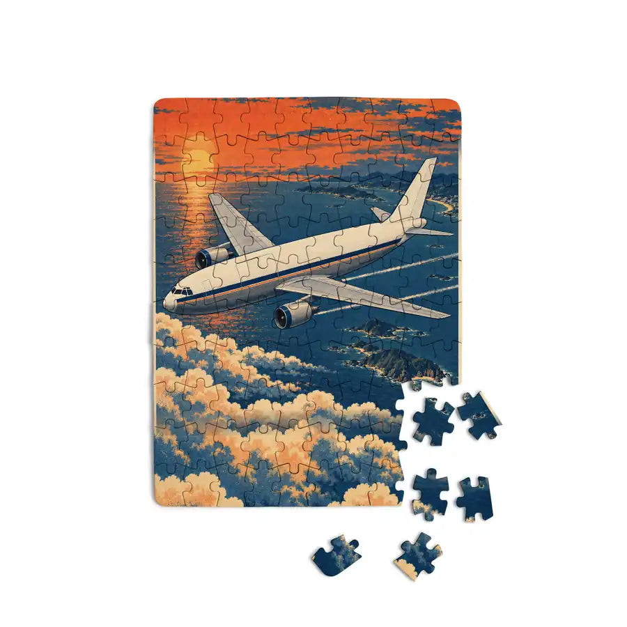 Airbus A300F4-203 - Vertical - Canvas Puzzle