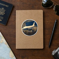 Thumbnail for Airbus A310-200 - 3D + Name - Circle Sticker - Notebook