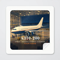 Thumbnail for Airbus A310-200 - 3D + Name - Square Sticker - Peel