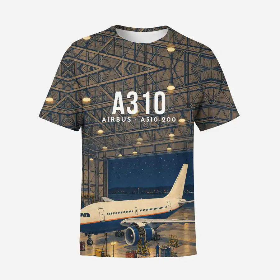 Airbus A310-200 3D All-Over Print Clothing - T-Shirt - 3D