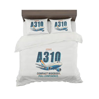 Thumbnail for Airbus A310-200 - Cartoon - Bedding Set - White