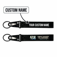 Thumbnail for Airbus A310-200 Hawk-Shaped Key Chains - Black - Cartoon - Personalized