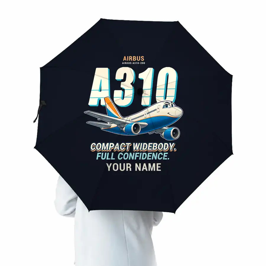 Airbus A310-200 - Cartoon + Name - Umbrella
