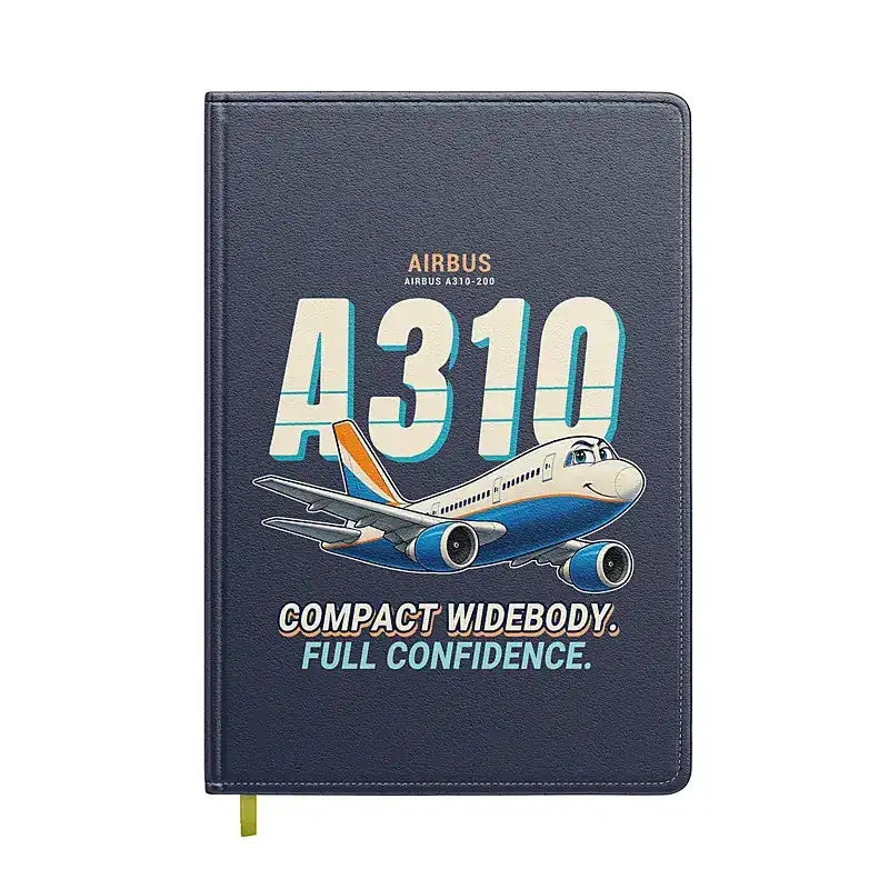Airbus A310-200 - Cartoon - Notebook - Navy Blue