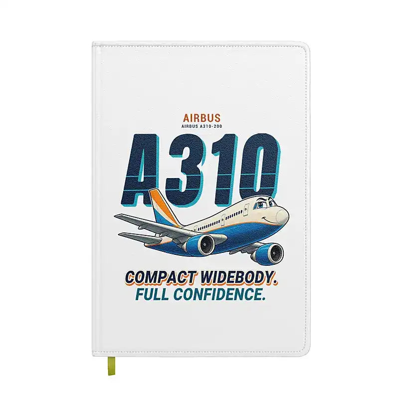Airbus A310-200 - Cartoon - Notebook - White