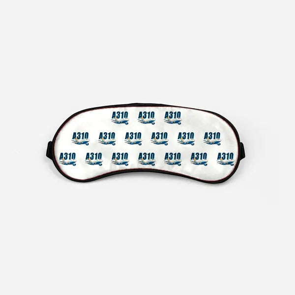 Airbus A310-200 - Cartoon Pattern - Sleep Mask - White