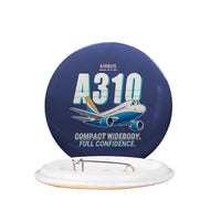 Thumbnail for Airbus A310-200 - Cartoon - Pin - Navy Blue