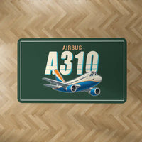 Thumbnail for Airbus A310-200 - Cartoon - Rectangle Carpet - Dark Green