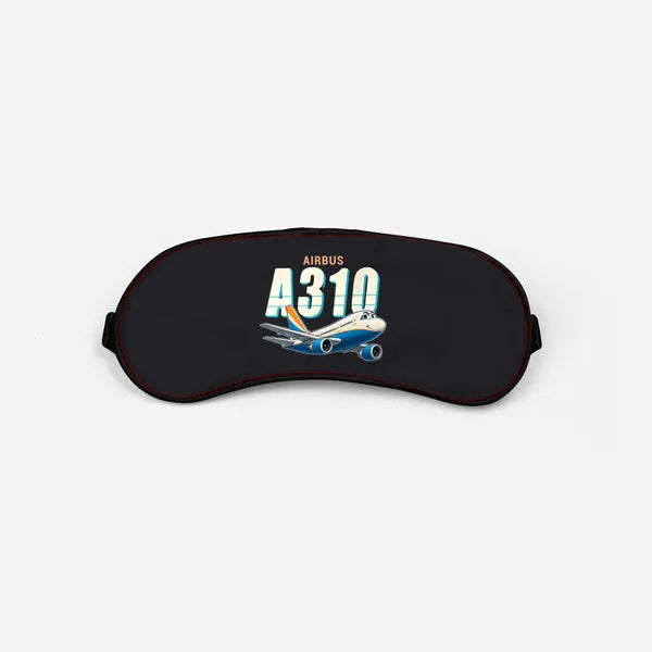 Airbus A310-200 - Cartoon - Sleep Mask - Black