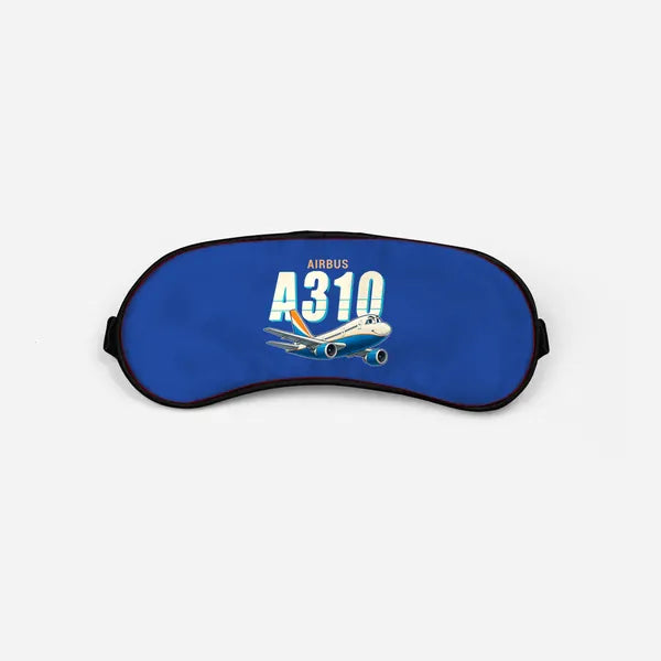 Airbus A310-200 - Cartoon - Sleep Mask - Blue
