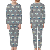 Thumbnail for Airbus A310-200 - Children Pajamas - Cartoon Pattern - Gray