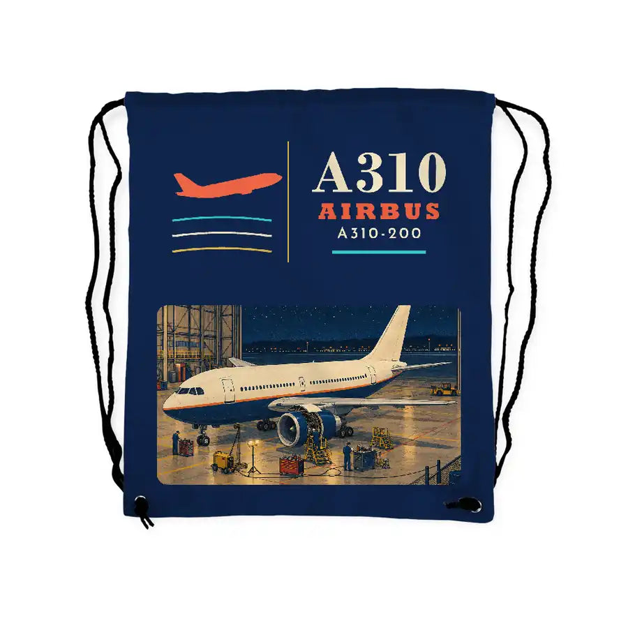 Airbus A310-200 - Drawstring Bag - Classic - Dark Blue