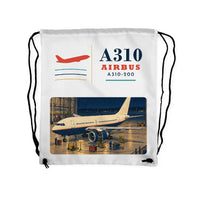 Thumbnail for Airbus A310-200 - Drawstring Bag - Classic - White