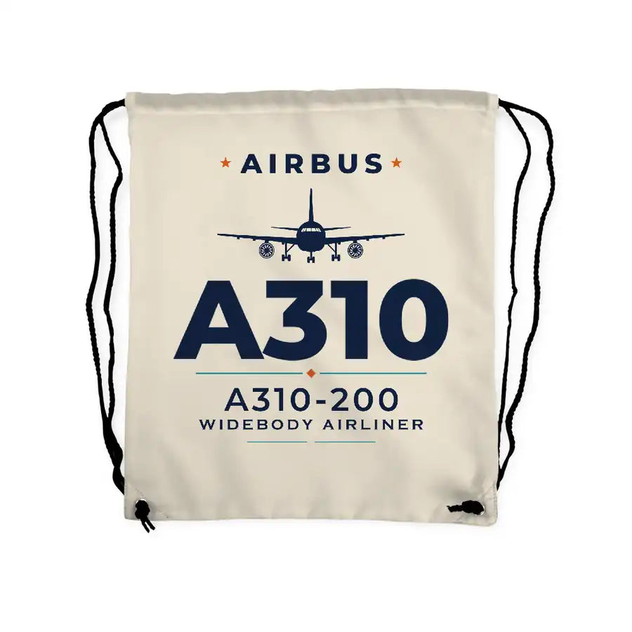 Airbus A310-200 - Drawstring Bag - Heritage - Beige