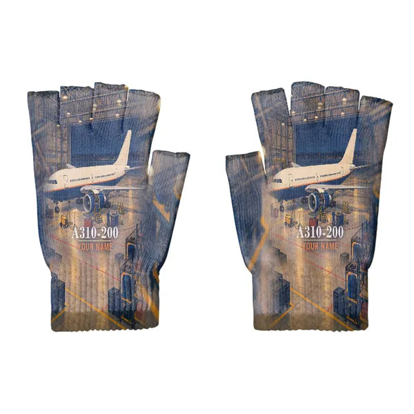 Airbus A310-200 - Gloves - Cut - 3D + Name - Full Print