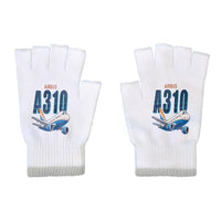 Thumbnail for Airbus A310-200 - Gloves - Cut - Cartoon - White