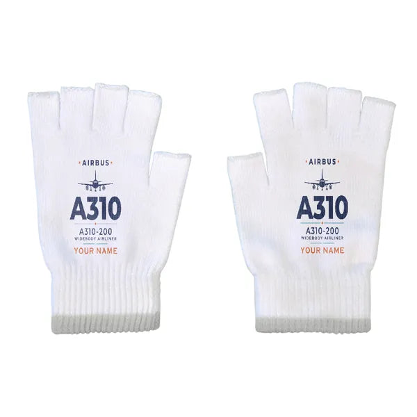 Airbus A310-200 - Gloves - Cut - Heritage + Name - White
