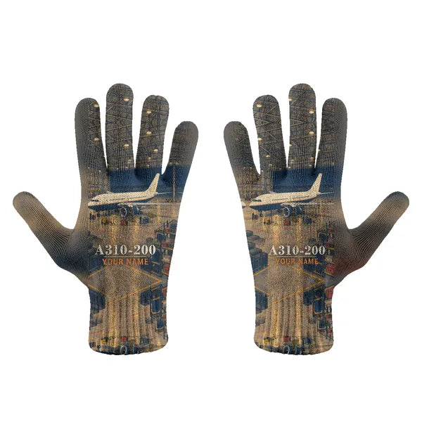 Airbus A310-200 - Gloves - Full - 3D + Name - Full Print