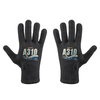 Thumbnail for Airbus A310-200 - Gloves - Full - Cartoon - Black