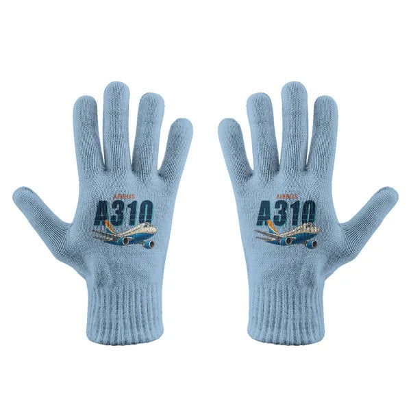 Airbus A310-200 - Gloves - Full - Cartoon - Light Blue