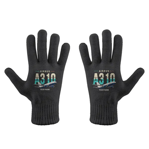 Airbus A310-200 - Gloves - Full - Original + Name - Black