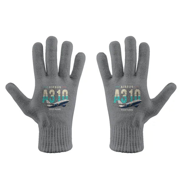 Airbus A310-200 - Gloves - Full - Original + Name - Gray