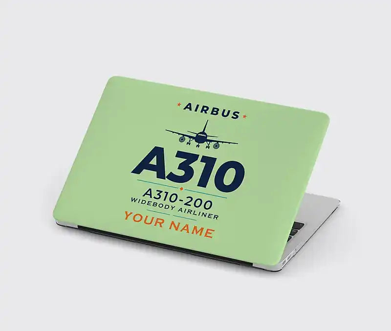 Airbus A310-200 - Heritage + Name - MacBook Case - Light Green