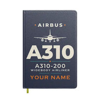 Thumbnail for Airbus A310-200 - Heritage + Name - Notebook - Navy Blue