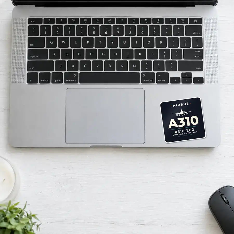 Airbus A310-200 - Heritage - Square Sticker - Laptop