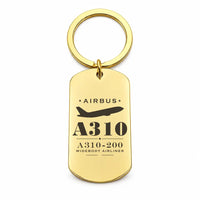 Thumbnail for Airbus A310-200 - Key Chain - Heritage - Gold