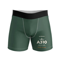 Thumbnail for Airbus A310-200 - Men Boxers - Heritage + Name - Dark Green