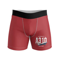 Thumbnail for Airbus A310-200 - Men Boxers - Original + Name - Red