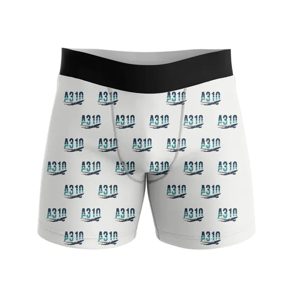 Airbus A310-200 - Men Boxers - Original Pattern - White