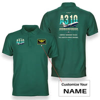 Thumbnail for Airbus A310-200 - Original - Double-Side Polo - Green + Name