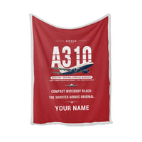 Thumbnail for Airbus A310-200 - Original + Name - Blanket - Red