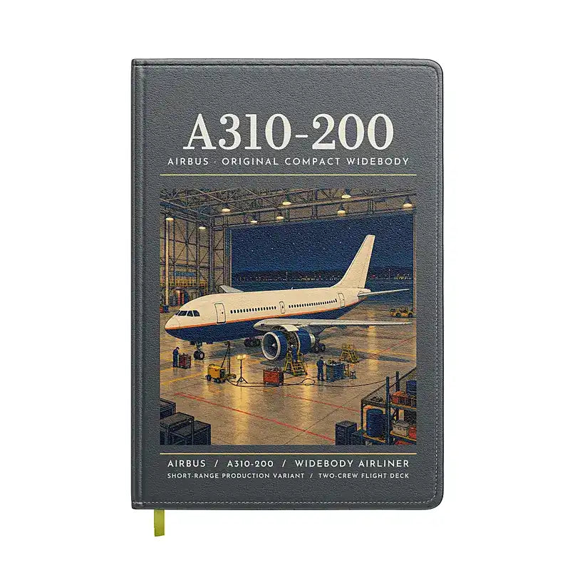 Airbus A310-200 - Poster - Notebook - Gray