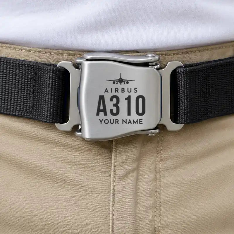 Airbus A310-200 - Seat Belt - Heritage + Name - Black