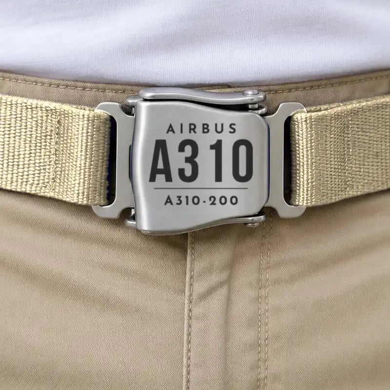 Airbus A310-200 - Seat Belt - Tag - Beige