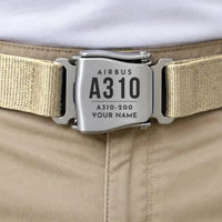 Thumbnail for Airbus A310-200 - Seat Belt - Tag + Name - Beige